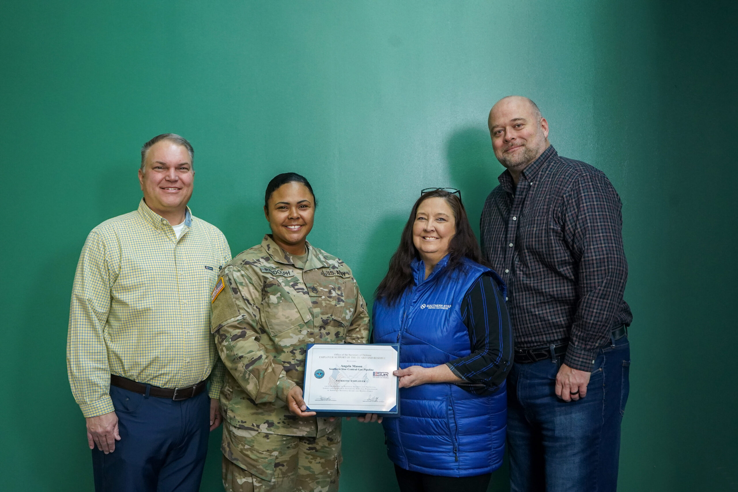 Southern Star’s Angiy Mason recognized with ESGR Patriot Award 
